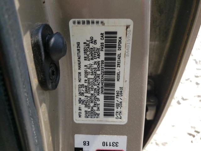 Photo 10 from auction – 2010 TOYOTA COROLLA BA with VIN 1NXBU4EEXAZ233799