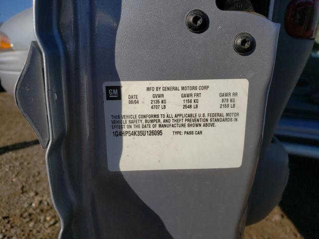 Photo 10 from auction – 2005 BUICK LESABRE CU with VIN 1G4HP54K35U126095