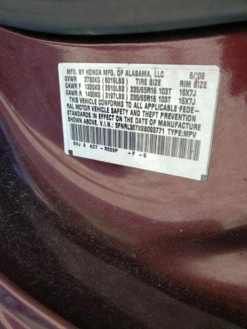Photo 10 from auction – 2008 HONDA ODYSSEY EX with VIN 5FNRL387X8B093771