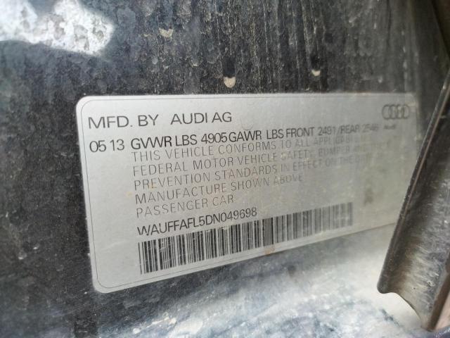 Photo 10 from auction – 2013 AUDI A4 PREMIUM with VIN WAUFFAFL5DN049698