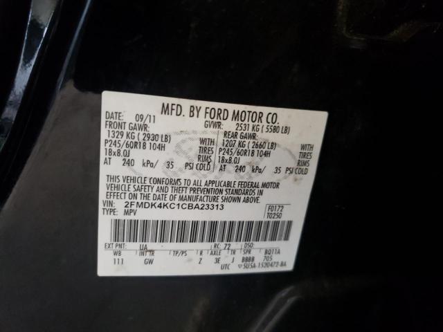 Photo 10 from auction – 2012 FORD EDGE LIMIT with VIN 2FMDK4KC1CBA23313