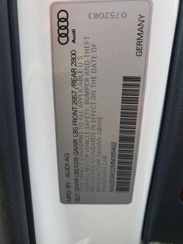 Photo 10 from auction – 2021 AUDI A6 PREMIUM with VIN WAUD3AF22MN065462