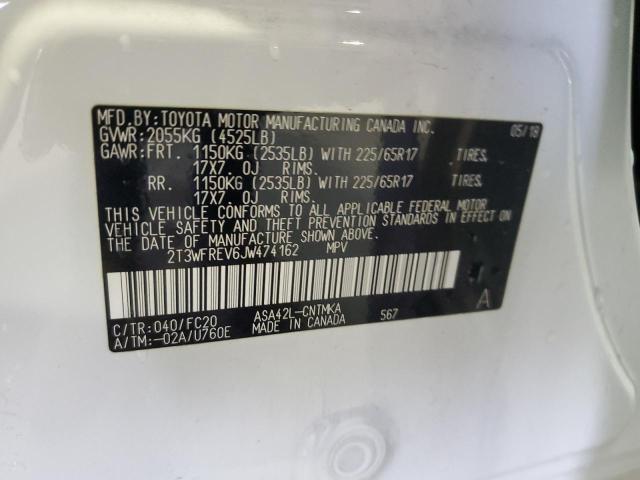 Photo 10 from auction – 2018 TOYOTA RAV4 ADVEN with VIN 2T3WFREV6JW474162