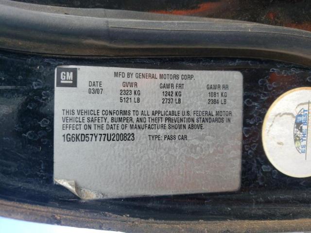 Photo 10 from auction – 2007 CADILLAC DTS with VIN 1G6KD57Y77U200823