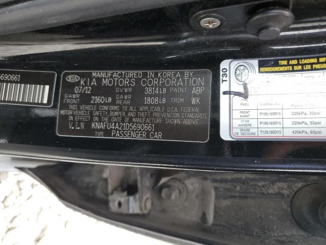 Photo 10 from auction – 2013 KIA FORTE EX with VIN KNAFU4A21D5690661