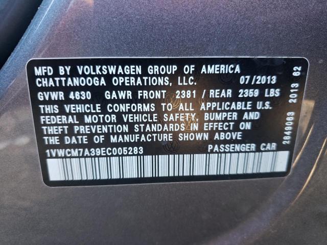 Photo 10 from auction – 2014 VOLKSWAGEN PASSAT SEL with VIN 1VWCM7A39EC005283
