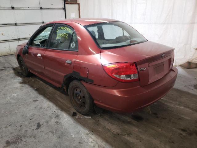 Photo 3 from auction – 2003 KIA RIO with VIN KNADC125436233269