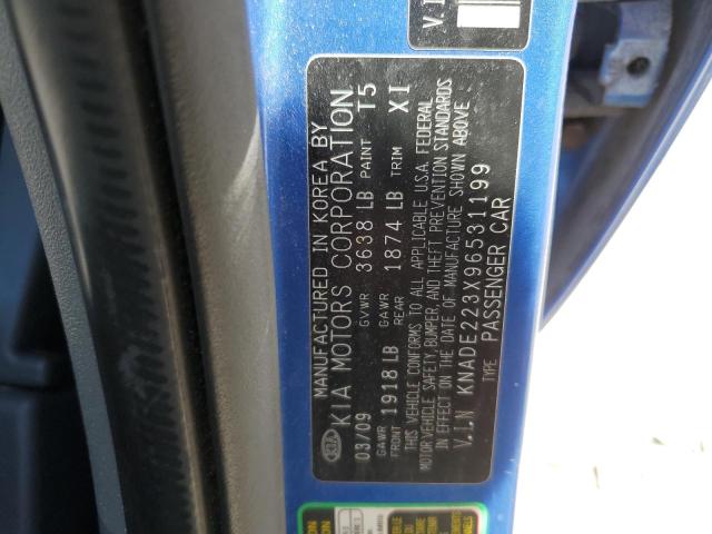 Photo 10 from auction – 2009 KIA RIO BASE with VIN KNADE223X96531199