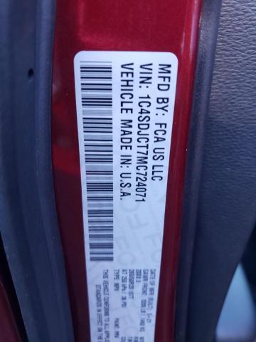Photo 10 from auction – 2021 DODGE DURANGO R/ with VIN 1C4SDJCT7MC724071
