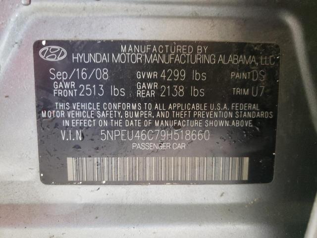 Photo 10 from auction – 2009 HYUNDAI SONATA SE with VIN 5NPEU46C79H518660