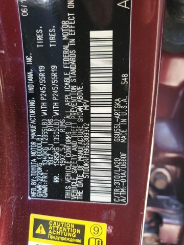Photo 10 from auction – 2016 TOYOTA HIGHLANDER with VIN 5TDDKRFH9GS309342