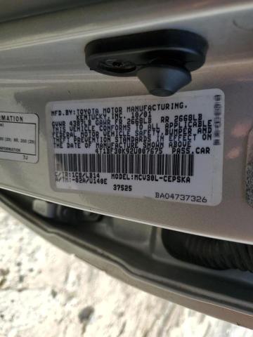 Photo 10 from auction – 2002 TOYOTA CAMRY LE with VIN 4T1BF30K92U007675