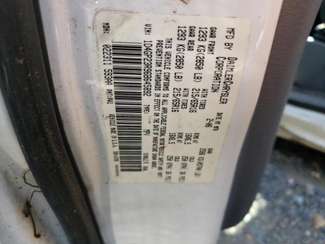 Photo 10 from auction – 2006 DODGE GRAND CARA with VIN 1D4GP23R96B645892