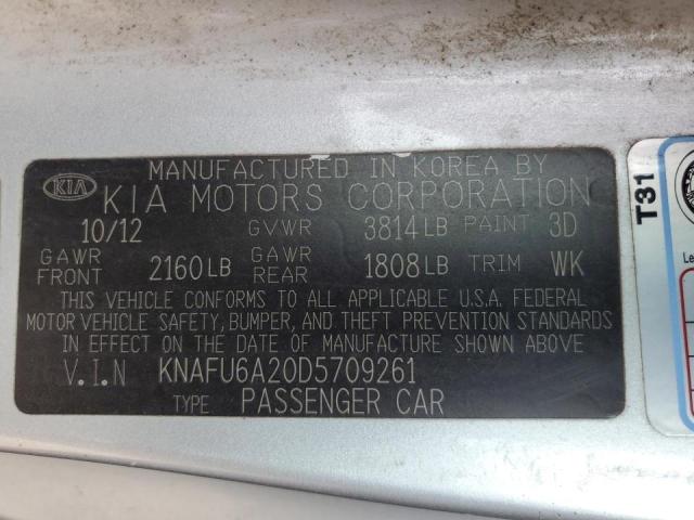 Zdjęcie 10 z aukcji – 2013 KIA FORTE EX z VIN KNAFU6A20D5709261