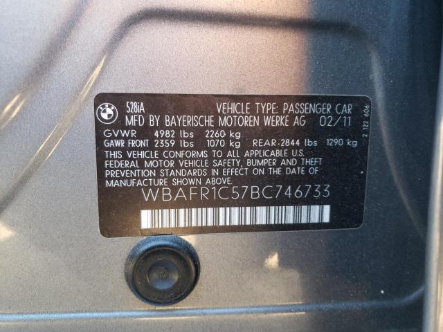 Photo 10 from auction – 2011 BMW 528 I with VIN WBAFR1C57BC746733