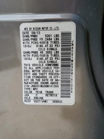 Photo 10 from auction – 2013 INFINITI FX37 with VIN JN8CS1MU3DM141304