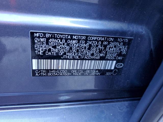 Photo 10 from auction – 2015 LEXUS GS 350 with VIN JTHCE1BL1FA009948