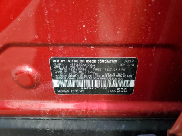 Photo 10 from auction – 2019 MITSUBISHI ECLIPSE CR with VIN JA4AT5AA1KZ011498