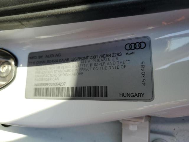 Photo 10 from auction – 2016 AUDI A3 PREMIUM with VIN WAUE8GFF7G1054237