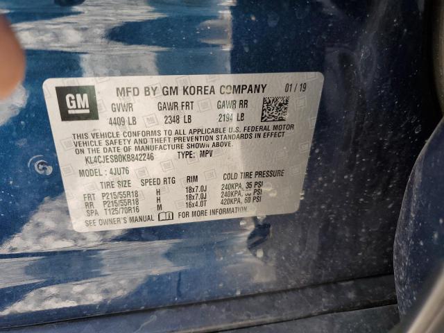 Photo 10 from auction – 2019 BUICK ENCORE with VIN KL4CJESB0KB842246