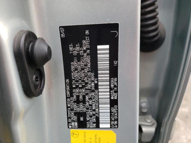 Photo 10 from auction – 2007 LEXUS RX 400H with VIN JTJGW31U072005260