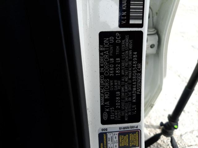Photo 10 from auction – 2016 KIA RIO LX with VIN KNADM4A38G6548984