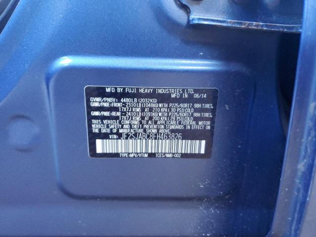 Photo 10 from auction – 2015 SUBARU FORESTER 2 with VIN JF2SJABC8FH463826