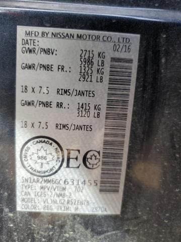 Photo 10 from auction – 2016 NISSAN PATHFINDER with VIN 5N1AR2MM6GC631455