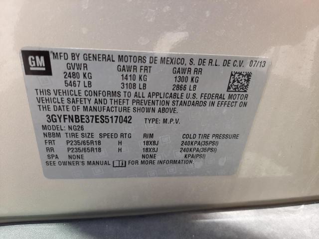 Photo 10 from auction – 2014 CADILLAC SRX LUXURY with VIN 3GYFNBE37ES517042