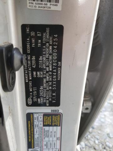 Photo 10 from auction – 2012 KIA OPTIMA EX with VIN 5XXGN4A78CG004254
