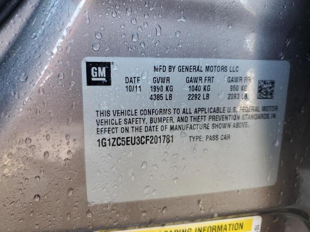 Photo 10 from auction – 2012 CHEVROLET MALIBU 1LT with VIN 1G1ZC5EU3CF201781