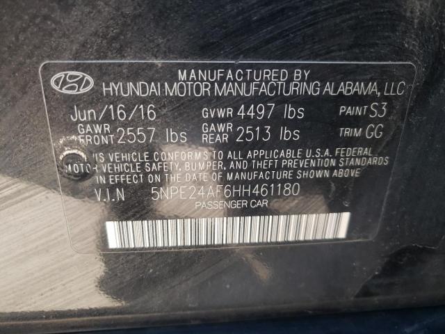 Photo 10 from auction – 2017 HYUNDAI SONATA SE with VIN 5NPE24AF6HH461180