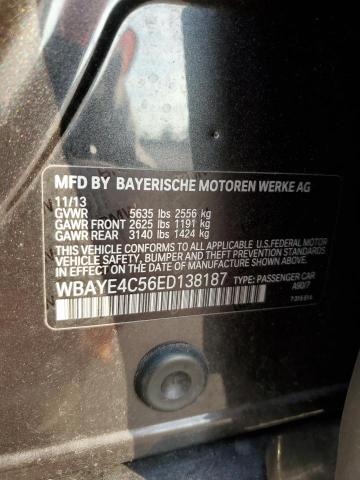 Photo 10 from auction – 2014 BMW 740 LI with VIN WBAYE4C56ED138187