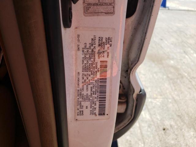 Photo 10 from auction – 2003 TOYOTA 4RUNNER SR with VIN JTEBU14R530005903