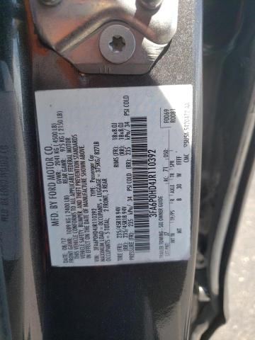 Photo 10 from auction – 2018 FORD FUSION SE with VIN 3FA6P0HD4JR110392