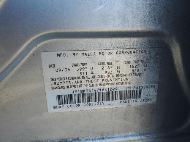 Photo 10 from auction – 2007 MAZDA 3 HATCHBAC with VIN JM1BK344471641299