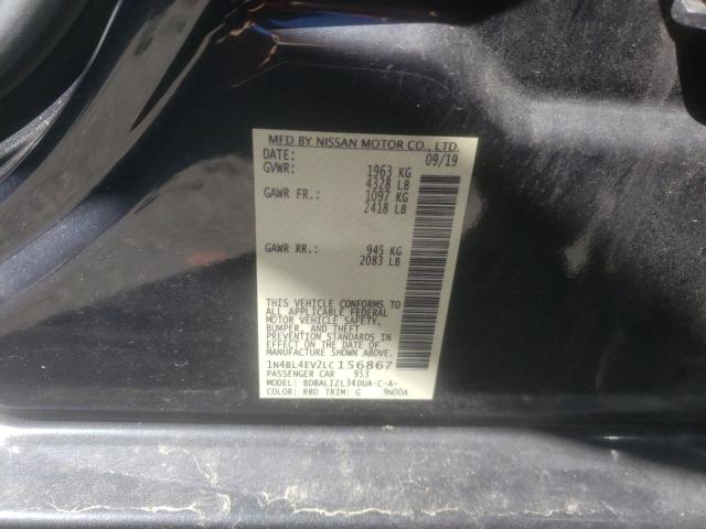 Photo 10 from auction – 2020 NISSAN ALTIMA SL with VIN 1N4BL4EV2LC156867