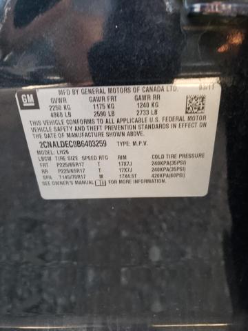 Photo 10 from auction – 2011 CHEVROLET EQUINOX LT with VIN 2CNALDEC0B6403259