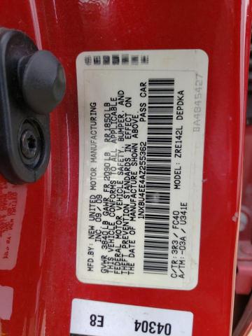 Photo 10 from auction – 2010 TOYOTA COROLLA BA with VIN 1NXBU4EE4AZ255362