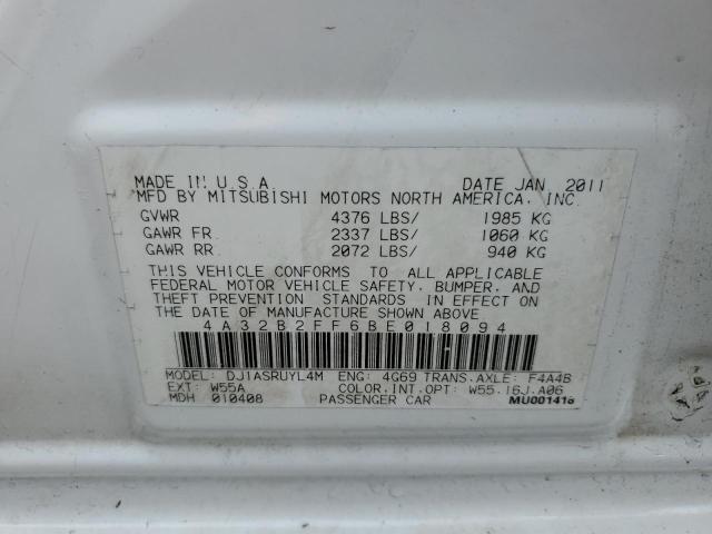 Photo 10 from auction – 2011 MITSUBISHI GALANT FE with VIN 4A32B2FF6BE018094