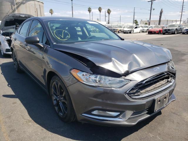 FORD FUSION SE 2018 with VIN 3FA6P0HD4JR110392 - Photo from auction