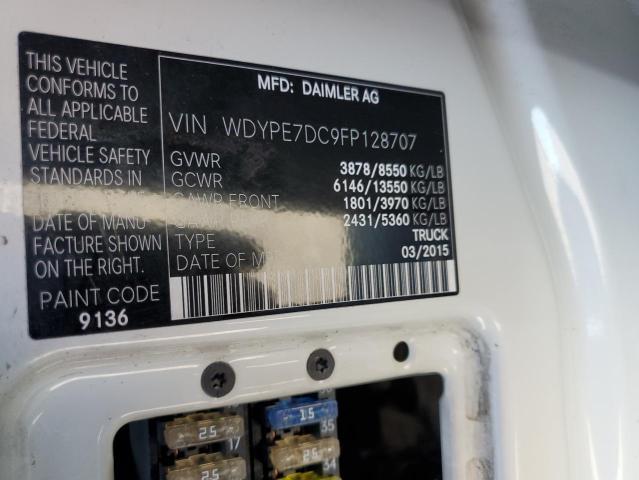 Photo 10 from auction – 2015 FREIGHTLINER SPRINTER 2 with VIN WDYPE7DC9FP128707