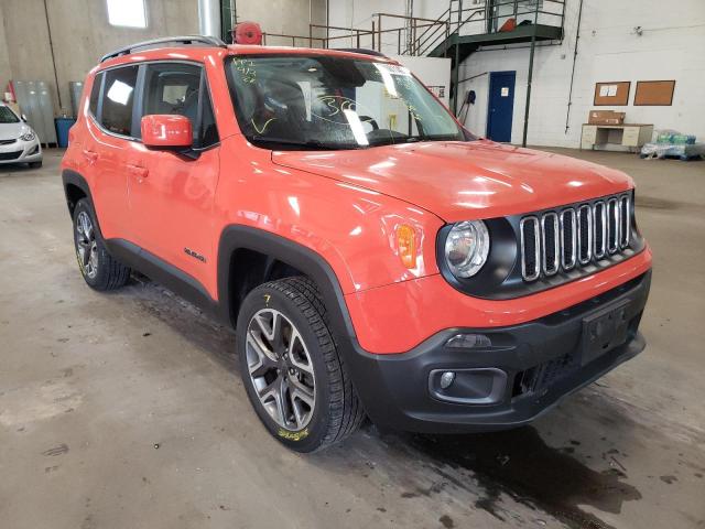 JEEP RENEGADE L 2017 with VIN ZACCJBBB7HPE64977 - Photo from auction