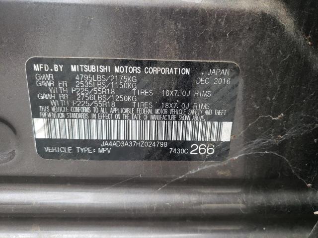 Photo 10 from auction – 2017 MITSUBISHI OUTLANDER with VIN JA4AD3A37HZ024798