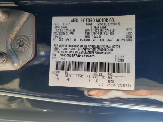 Photo 10 from auction – 2017 FORD TRANSIT CO with VIN NM0GE9F78H1319321