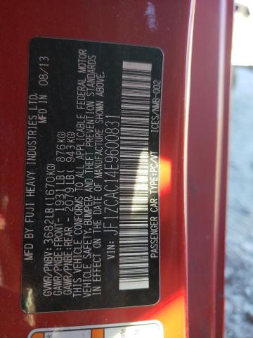 Photo 10 from auction – 2014 SUBARU BRZ 2.0 LI with VIN JF1ZCAC14E9600831