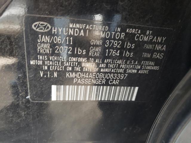 Photo 10 from auction – 2011 HYUNDAI ELANTRA GL with VIN KMHDH4AE0BU083397