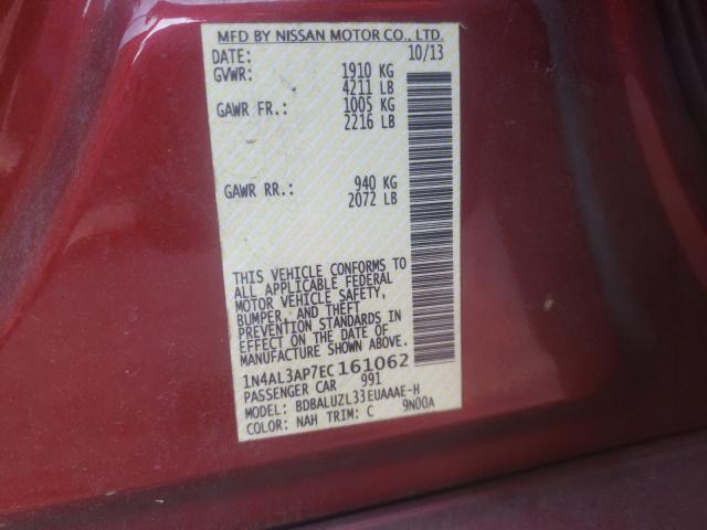 Photo 10 from auction – 2014 NISSAN ALTIMA 2.5 with VIN 1N4AL3AP7EC161062