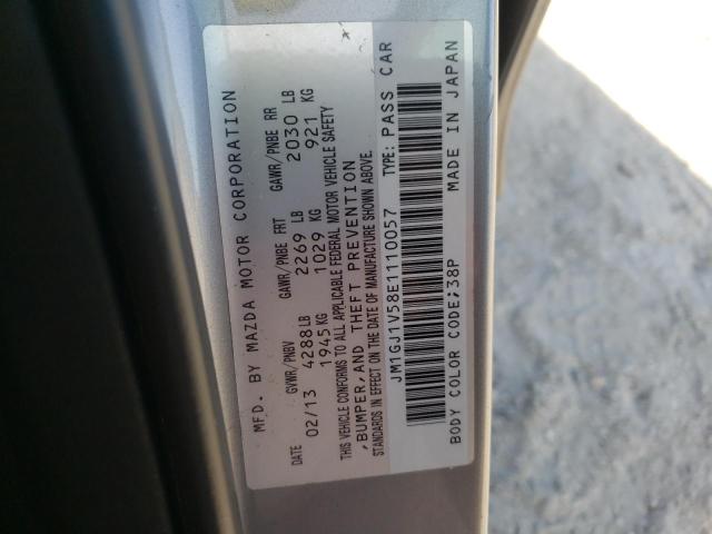 Photo 10 from auction – 2014 MAZDA 6 TOURING with VIN JM1GJ1V58E1110057