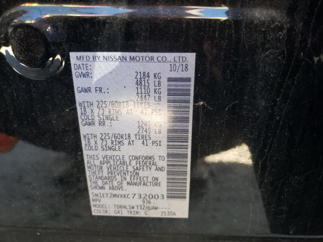 Photo 10 from auction – 2019 NISSAN ROGUE SV H with VIN 5N1ET2MVXKC732003
